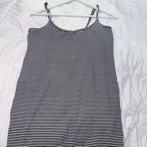Sexy beach striped cami dress